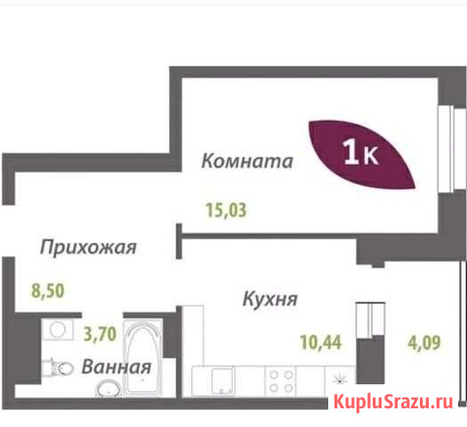 1-комнатная квартира, 38 м², 25/25 эт. на продажу в Новосибирске Новосибирск - изображение 1