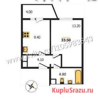 1-комнатная квартира, 33.5 м², 18/18 эт. на продажу во Владимире Владимир