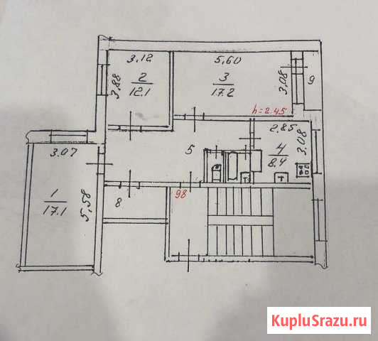 3-комнатная квартира, 78.6 м², 5/5 эт. на продажу в Приозерске Приозерск - изображение 1