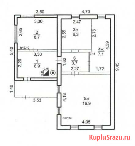 Дом 49.6 м² на участке 12 сот. на продажу в Оренбурге Оренбург - изображение 1