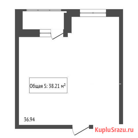 1-комнатная квартира, 38.2 м², 7/12 эт. на продажу в Кемерово Кемерово - изображение 1