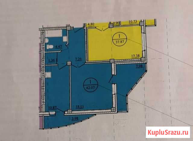 1-комнатная квартира, 54 м², 15/16 эт. на продажу в Новосибирске Новосибирск - изображение 2