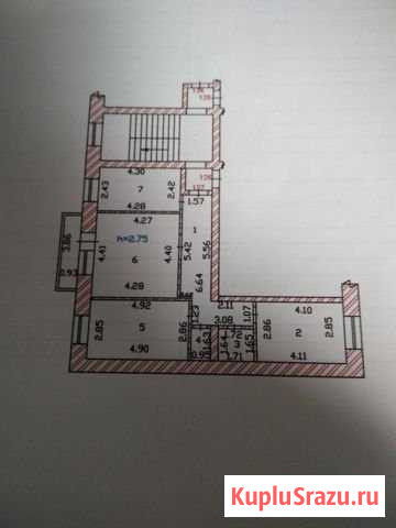 3-комнатная квартира, 71.1 м², 2/5 эт. на продажу в Черногорске Черногорск - изображение 1