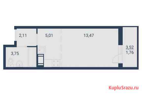 Квартира-студия, 26.1 м², 2/19 эт. на продажу в Мурино Мурино