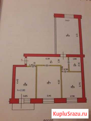 3-комнатная квартира, 75 м², 2/6 эт. на продажу в Бийске Бийск - изображение 1