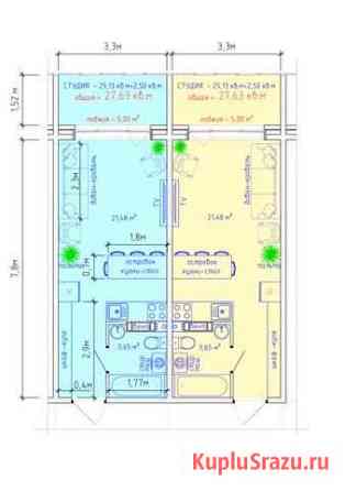 Квартира-студия, 27.7 м², 2/9 эт. на продажу в Северодвинске Северодвинск