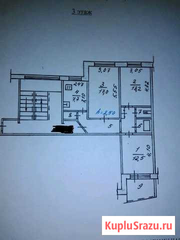3-комнатная квартира, 65 м², 3/5 эт. на продажу в Асбесте Асбест - изображение 2