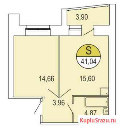 1-комнатная квартира, 43 м², 5/9 эт. в аренду на длительный срок в Архангельске Архангельск