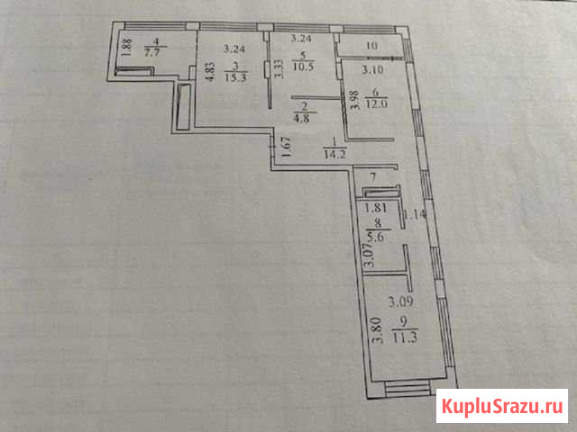 4-комнатная квартира, 87.8 м², 5/9 эт. на продажу в Новосибирске Новосибирск - изображение 2