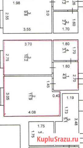1-комнатная квартира, 30.7 м², 2/3 эт. на продажу в Буе Буй - изображение 3