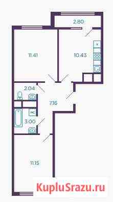 2-комнатная квартира, 46.6 м², 7/8 эт. на продажу в Видном Видное