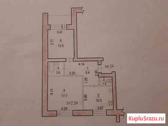 2-комнатная квартира, 56 м², 10/10 эт. на продажу в Хабаровске Хабаровск