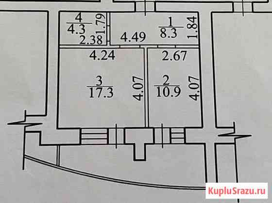 2-комнатная квартира, 41 м², 3/14 эт. на продажу в Новосибирске Новосибирск