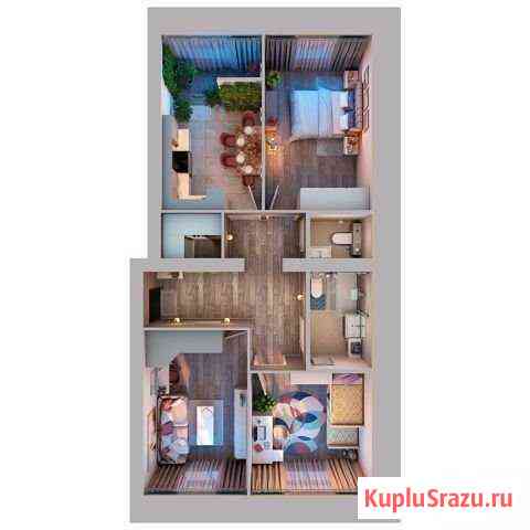 3-комнатная квартира, 75.6 м², 4/10 эт. на продажу в Казани Казань