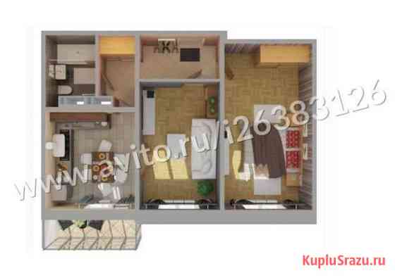 2-комнатная квартира, 47 м², 2/17 эт. на продажу в Казани Казань
