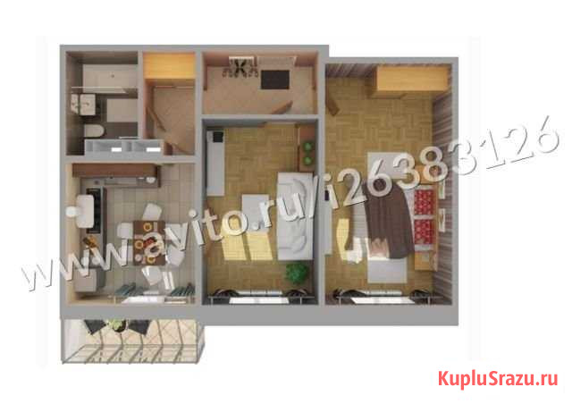 2-комнатная квартира, 47 м², 2/17 эт. на продажу в Казани Казань - изображение 2