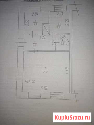 2-комнатная квартира, 46 м², 1/1 эт. на продажу в Верху-Чебуле Верх-Чебула - изображение 1