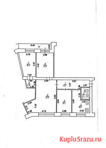4-комнатная квартира, 77.9 м², 1/9 эт. на продажу в Рязани Рязань - изображение 2