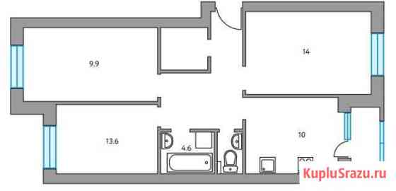 3-комнатная квартира, 66.8 м², 1/4 эт. на продажу в Королеве Королев