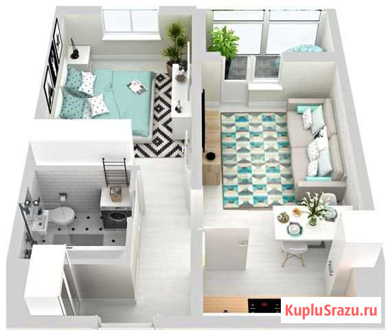 2-комнатная квартира, 37 м², 9/10 эт. на продажу в Курске Курск - изображение 1