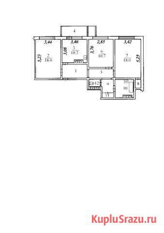 3-комнатная квартира, 78.6 м², 6/10 эт. на продажу в Нерюнгри Нерюнгри - изображение 1