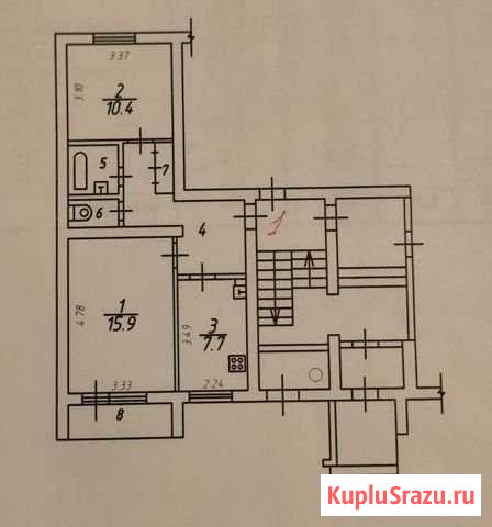 2-комнатная квартира, 48 м², 1/5 эт. на продажу в Железнодорожном Московской области Железнодорожный - изображение 2