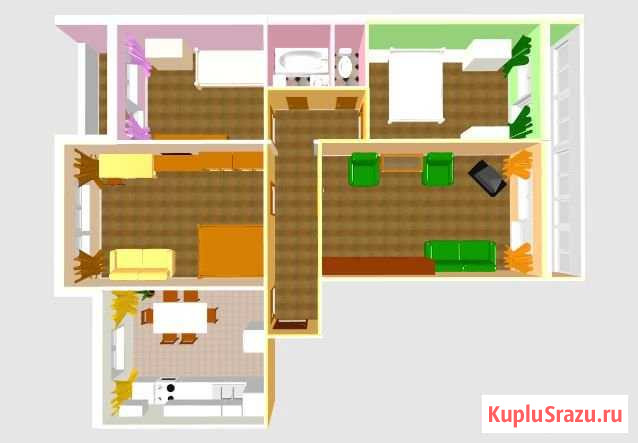 4-комнатная квартира, 89.6 м², 9/10 эт. на продажу в Самаре Самара - изображение 1