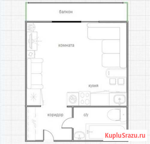 Квартира-студия, 28 м², 9/10 эт. в аренду посуточно в Тамбове Тамбов - изображение 2