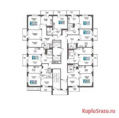 2-комнатная квартира, 55.8 м², 9/18 эт. на продажу в Красноярске Красноярск