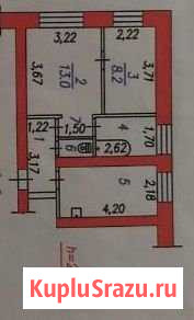 2-комнатная квартира, 39.9 м², 1/2 эт. на продажу в Новокузнецке Новокузнецк - изображение 1