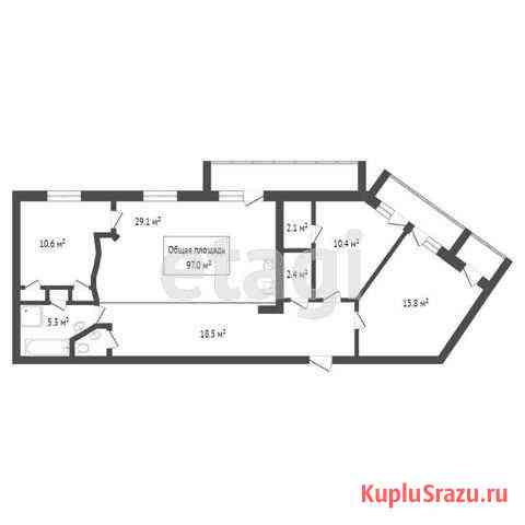 4-комнатная квартира, 97 м², 7/9 эт. на продажу в Томске Томск