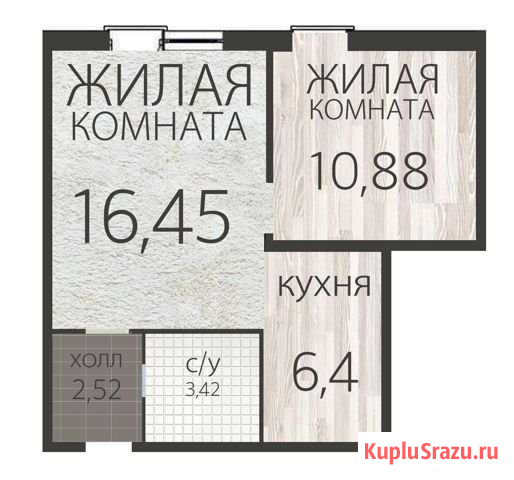 2-комнатная квартира, 40 м², 4/4 эт. на продажу в Волгограде Волгоград - изображение 2