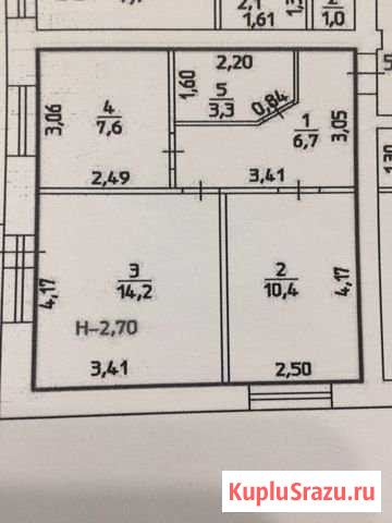 2-комнатная квартира, 42.2 м², 2/3 эт. на продажу в Кунгуре Кунгур - изображение 2
