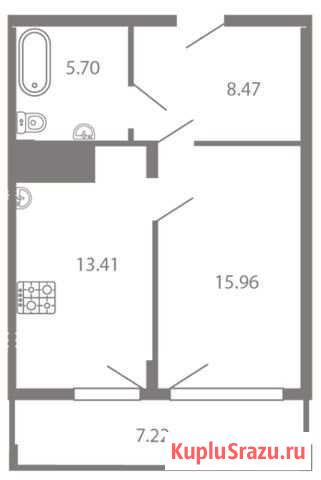 1-комнатная квартира, 51 м², 11/18 эт. на продажу в Иваново Иваново - изображение 2