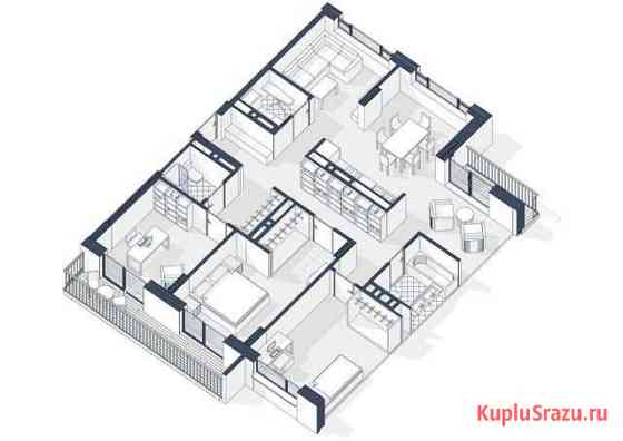 3-комнатная квартира, 117.1 м², 10/10 эт. на продажу в Тюмени Тюмень