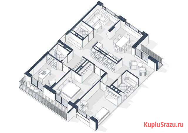 3-комнатная квартира, 117.1 м², 10/10 эт. на продажу в Тюмени Тюмень - изображение 2
