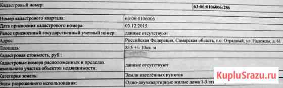 Участок ИЖС 8 сот. на продажу в Отрадном Отрадный