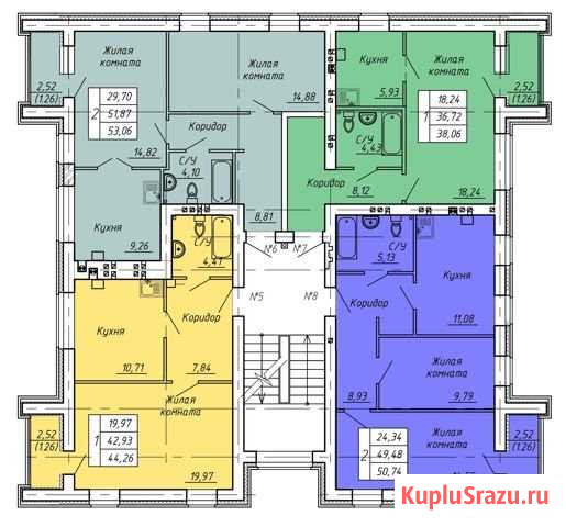 1-комнатная квартира, 44.3 м², 2/4 эт. на продажу в Оренбурге Оренбург - изображение 3