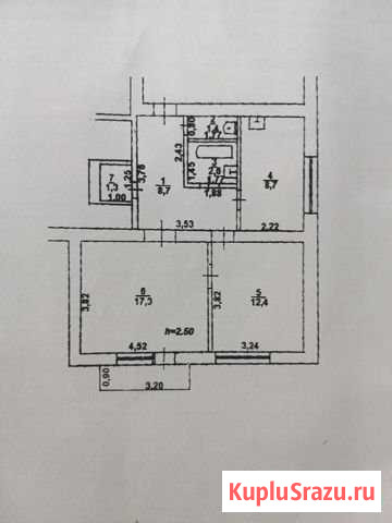 2-комнатная квартира, 52.4 м², 4/4 эт. на продажу в Мостовском Мостовской - изображение 1