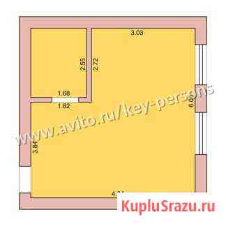 Квартира-студия, 29 м², 1/3 эт. на продажу в Нежинке Нежинка