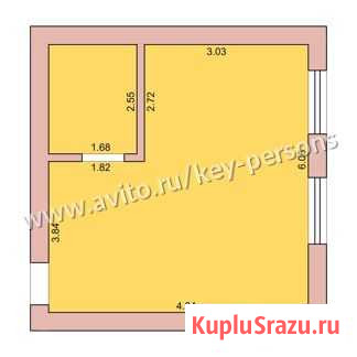 Квартира-студия, 29 м², 1/3 эт. на продажу в Нежинке Нежинка - изображение 1