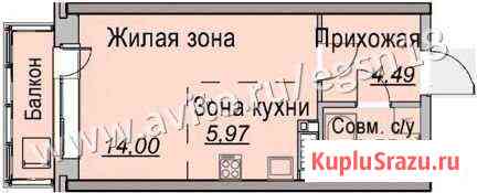 Квартира-студия, 29 м², 11/25 эт. на продажу в Ижевске Ижевск