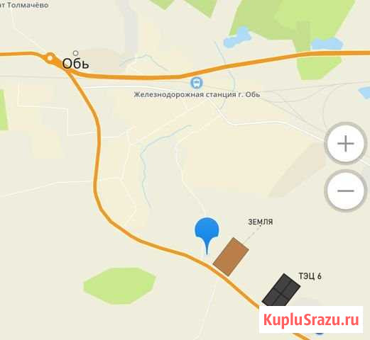 Участок промназначения 100 сот. на продажу в Толмачево Новосибирской области Толмачево - изображение 1