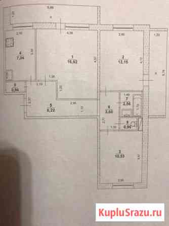3-комнатная квартира, 64 м², 8/12 эт. на продажу в Ульяновске Ульяновск