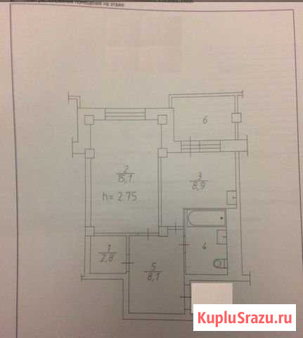 1-комнатная квартира, 41 м², 12/16 эт. на продажу в Красноярске Красноярск - изображение 3
