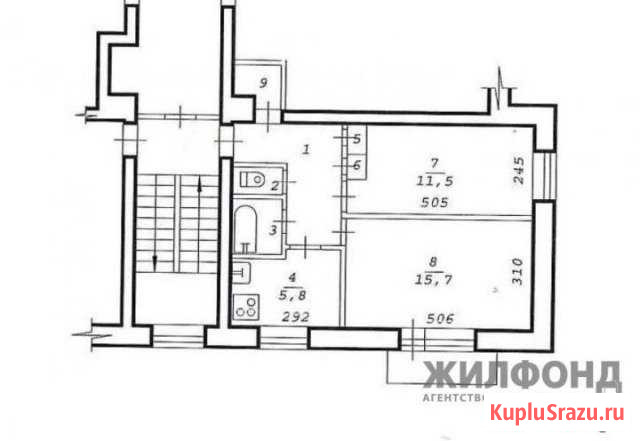 2-комнатная квартира, 45 м², 6/9 эт. на продажу в Щёлково Щёлково - изображение 1