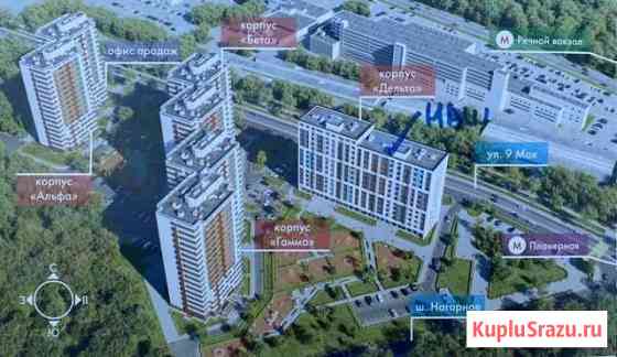 1-комнатная квартира, 44 м², 8/13 эт. в аренду на длительный срок в Химках Химки