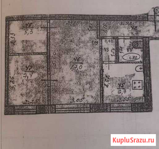 2-комнатная квартира, 44.9 м², 1/5 эт. на продажу в Городце Городец - изображение 1