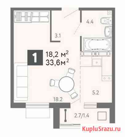 2-комнатная квартира, 62.8 м², 11/15 эт. на продажу в Пензе Пенза