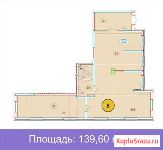 Офис 139.6 кв.м. Краснодар - изображение 2